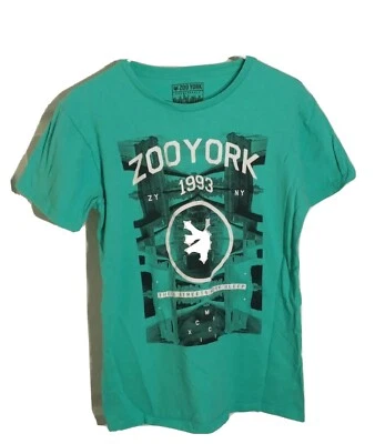Lote de 2 camisetas de manga corta Zoo York para niños verde rojo talla XL 18-20 Foto 1 de 4