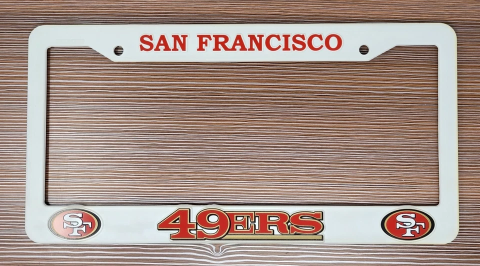 Quadro de placa de licença de plástico NFL San Francisco 49ers - Imagem 1 de 1