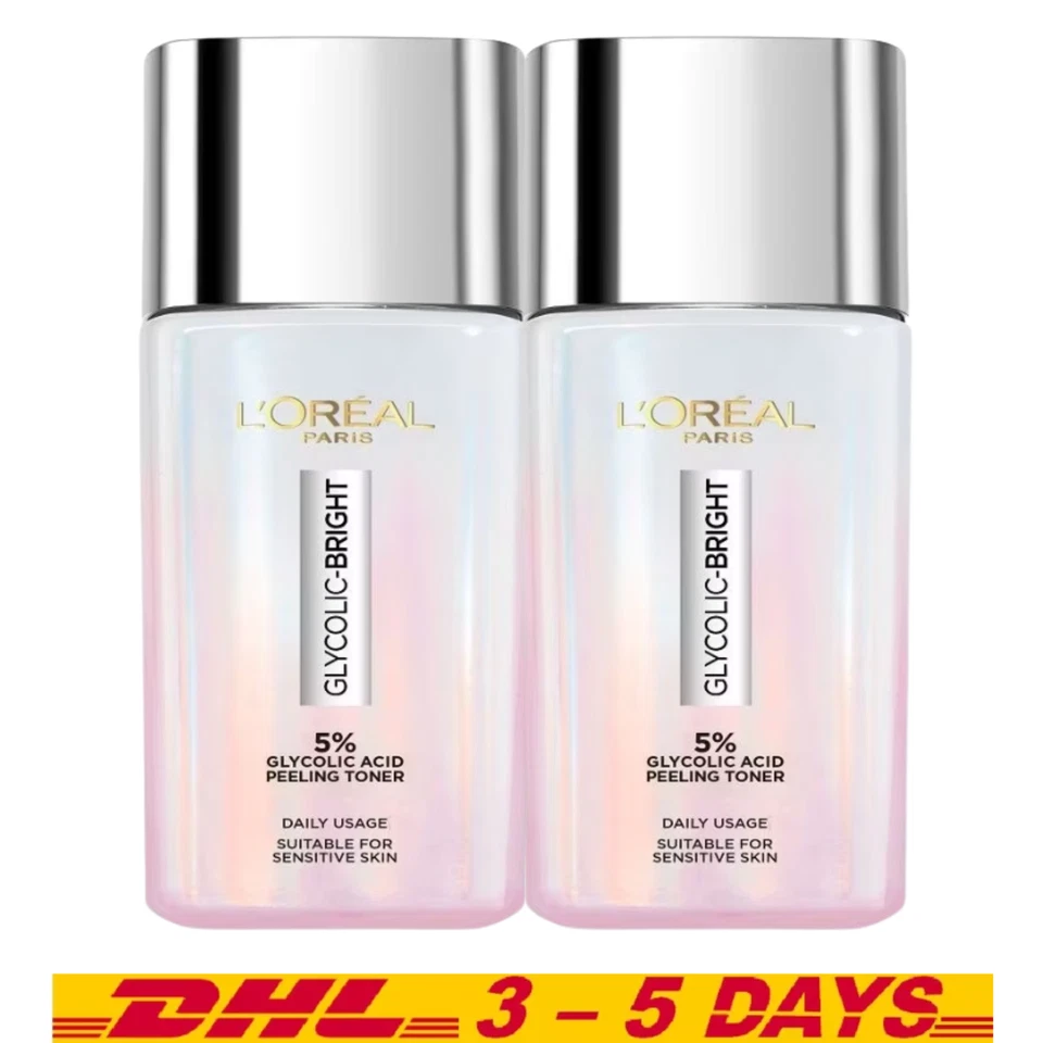 2x Tónico exfoliante brillante brillante glicólico Loreal suave y brillante en 30 segundos. 65 ml. Foto 1 de 4