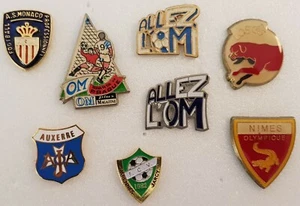 Auswahl PIN'S Pin Badge Wappen FUSSBALL OM LOSC Nimes Monaco AJA Varennes - Bild 1 von 7