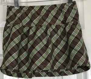 Faded Glory Girls Size 7 Above The Knee Plaid Skirt with Shorts Skort - Picture 1 of 5