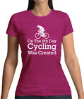 On The 8th Day Cycling Was Created - Womens T-Shirt - Cycle Bike Biking