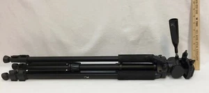 Trípode negro aluminio metal para cámara piernas ajustables 31,5" innumerables posiciones - Imagen 1 de 6
