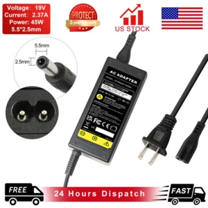 AC Adapter for Toshiba PA5177U-1ACA 19V 2.37A 45W Laptop Power Supply Charger  - Picture 1 of 10