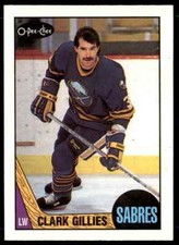 1987-88 O-Pee-Chee Clark Gillies Buffalo Sabres #96