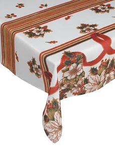 Mantel de Navidad Guirnalda de Flores Festivo Comedor Navidad Mesa Ropa 132 x 132 cm - Imagen 1 de 1