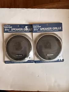 Vintage Pair Radio Shack Replacement Speaker Grille, 5-1/4" Item No. 40-1336 NEW - Picture 1 of 2
