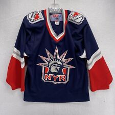 Ccm New York Rangers Mens Blank Jersey Statue of Liberty Vintage 90s Size Small