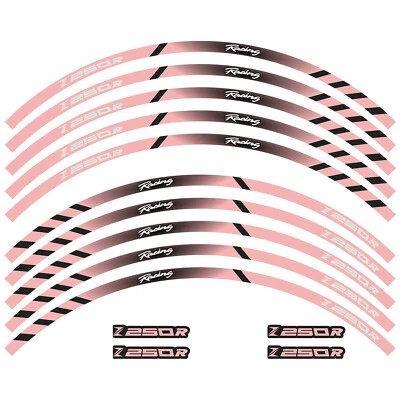 For Kawasaki Z250R 17" Motor Reflective Wheel Rim Tape Decal Stripes Sticker Foto 1 de 4
