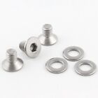 Bike Chain Guide Mounting Screw Set Stainless Steel Countersunk M6x10mm