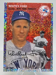 Whitey Ford 2023 Topps Chrome Platinum Anniversary Speckle Refractor π₯150/150π₯ - Picture 1 of 3