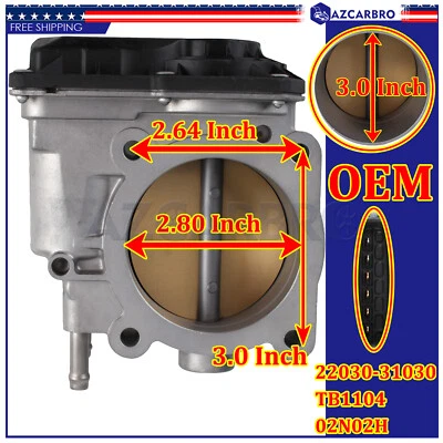 Corpo do acelerador para Toyota Avalon Rav4 Lexus ES350 3.5L 2008 2009 2010 2011 2012 - Imagem 1 de 4