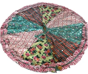 Matilda Jane Memento Christmas Tree Skirt NEW Pink Blue Holiday Once Upon A Time - Picture 1 of 7