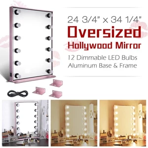 BYOOTIQUE Hollywood Vanity Makeup Mirror Light 12pcs Dimmable LED Tabletop/Wall - Picture 1 of 12