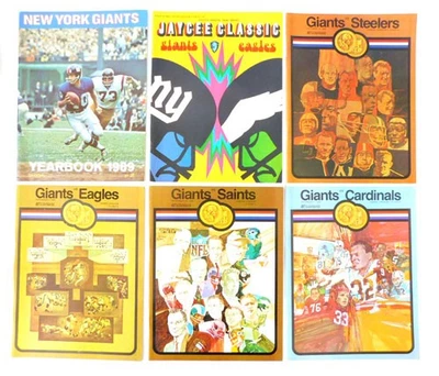 Lot of (5) 1969 New York Giants NFL Football Programs with Yearbook - Image 1 of 3