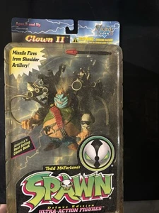 Modellino Spawn Clown II 1996 McFarlane Toys artiglieria e missile mai aperto - Foto 1 di 1