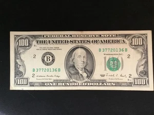 1988 Small Face One Hundred Dollar Baker & Ortega signatures B Mint Good Cond - Picture 1 of 7