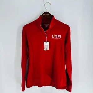 Maglia Caltech Trimark UNFI Better Food-Future 1/4 zip nuova con etichette vintage rossa taglia L - Foto 1 di 9