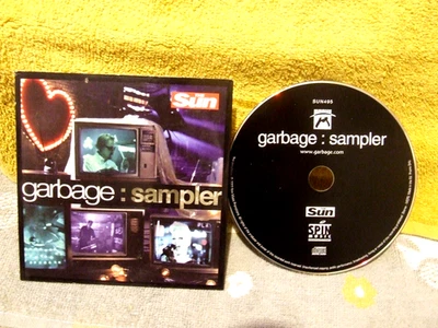 CD SAMPLER CARD SLEEVE GARBAGE (THE SUN) ENH SECTION - Image 1 of 2