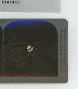 The Planet Mars Yerkes Observatory Universe Keystone Stereoview - Imagen 1 de 2