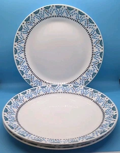 Corelle Everyday Expressions Azurblau Medaillon Essteller 10,5" 4er Set Blau - Bild 1 von 7