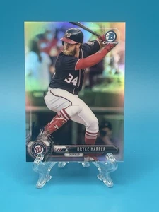 2017 Bowman Chrome Bryce Harper #96 rifrattore /499 - Foto 1 di 3