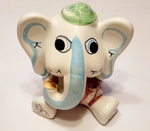Vintage Quadrifoglio Italien Sparschwein Elefant für Neiman Marcus handbemalt 7 Zoll - Bild 1 von 6