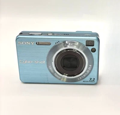 Sony Cyber-shot Blue DSC-W120 7.2MP 4x optical zoom Digital Camera From Japan - Image 1 of 4