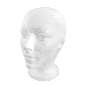 Female Foam Mannequin Head Wig Stand, Stable round Base - Styrofoam Manikin Head - Picture 1 of 12