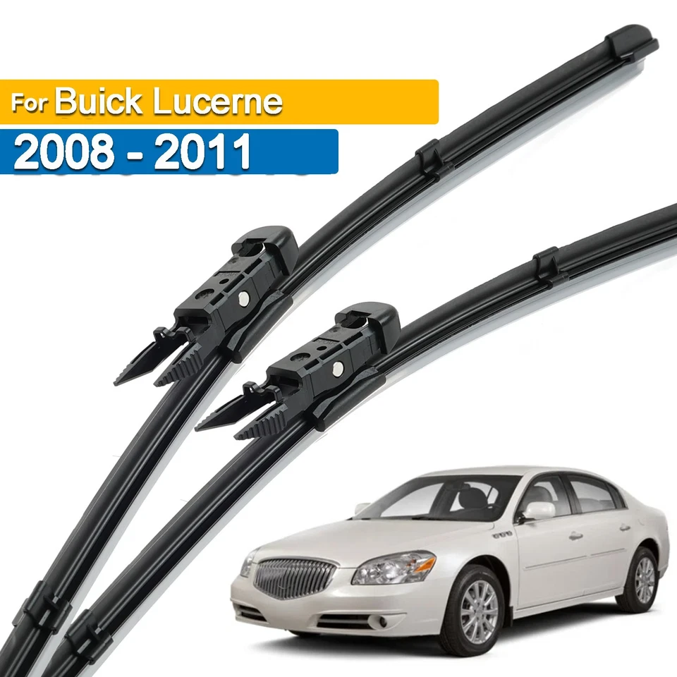 2 плоских стеклоочистителя переднего лобового стекла для Buick Lucerne 2008–2011 24 дюйма + 21 дюйм - Изображение 1 из 4