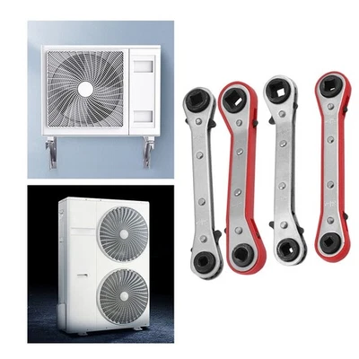 Carbon Steel Square Ratchet Wrench for Refrigeration Equipment Maintenance - Image 1 of 4