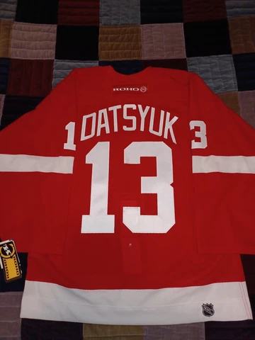 Detroit Red Wings Pavel Datsyuk KOHO Pro Jersey 48 Fight Strap Cover