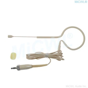 Full Beige ear Hook Headset Microphone for Sennheiser ew100 sk100 G1 G2 G3 G4 - Picture 1 of 2