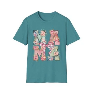 Floral Mama Coquette Style T-Shirt, Women's Tee, Mother's Day Gift, Summer Top - Picture 1 of 17