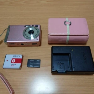 Sony Cyber-shot DSC-W80 fotocamera digitale rosa solo lingua giapponese - Foto 1 di 9