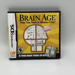 Nintendo DS Game Brain Age Train Your Brain Minutes Complete - Picture 1 of 4