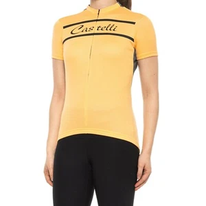 Castelli Promessa Women's Cycling Jersey Light Orange Size S,M,L New In Package - Picture 1 of 9
