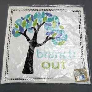 Pottery Barn Teen Kissenbezug - Verzweigung, Bio-Baumwolle 18" Pflanze einen Baum - Bild 1 von 7