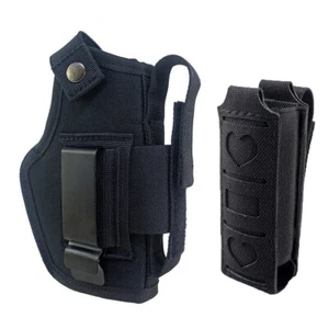 Tactical Concealed Right/Left Hand IWB OWB Gun Holster and Single Magazine Pouch - Picture 1 of 12