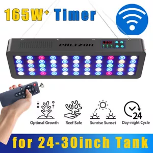 Phlizon Led Aquarium Light 165W Full Spectrum Timer For 30" Reef Coral Fish Tank - Picture 1 of 12