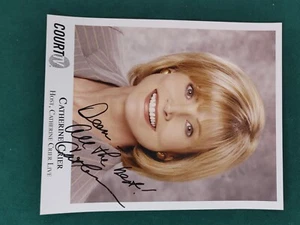 Catherine Crier Court TV Host Autograph Photo 8x10 Movie Actor Film Signed - Picture 1 of 5