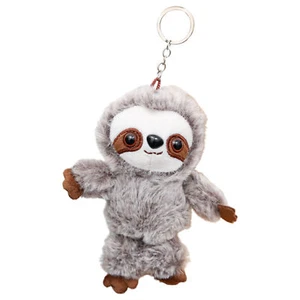 1pc Cute Stuffed Sloth Plush Doll Cartoon Keychain Backpack Charm Pendant Gift - Picture 1 of 12