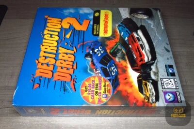 Destruction Derby 2 LE 1ST PRINT BIG BOX w/ Destruction Derby 1 (PC 1996) NEW! - Image 1 of 4