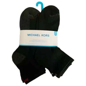 Precio de venta sugerido por el fabricante $26,99 nuevo con etiquetas paquete de 6 pares de calcetines michael kors para hombre negro corte cuarto tallas 7-12 - Imagen 1 de 4