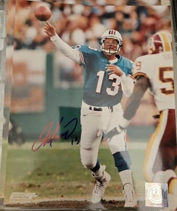 Dan Marino Signed 8x10 Photo Mounted Memories Autographed Auto Touchdown COA - Picture 1 of 2