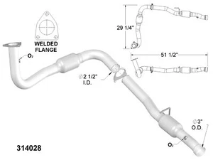 Catalytic Converter for 2005-2006 Chevrolet Silverado 2500 HD 8.1L V8 GAS OHV - Picture 1 of 2