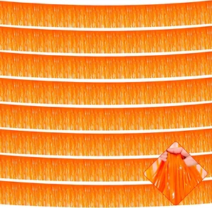 10 Pack 10 Feet Foil Fringe Garland Metallic Tinsel Streamers Banner Wall Hangin - Picture 1 of 41