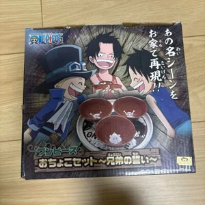 One Piece Three Brothers Sake Cup Red Set of 3 Trey White Sabo Ace Luffy JAPAN - Picture 1 of 3