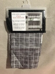 Kitchen Curtains 3 Piece Set - Picture 1 of 4