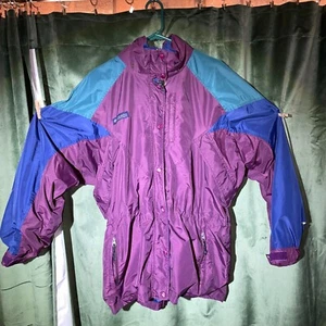 Women's Columbia Avalanche Ski Jacket Size Large Purple Hooded - Picture 1 of 7